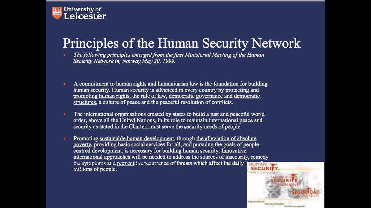 PL7505 Brief Intro to Human Security