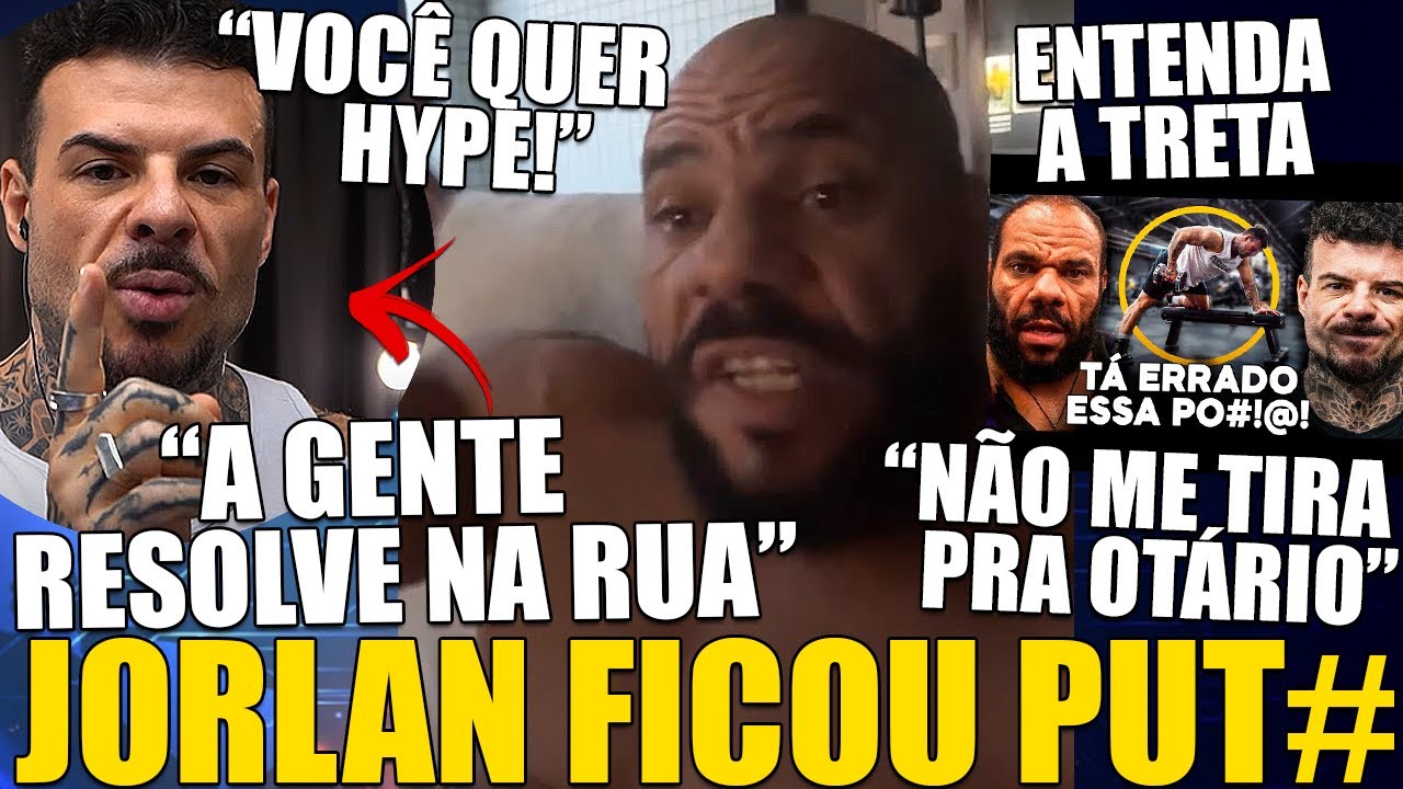 JORLAN PERDE A CABE&Ccedil;A, VAI PRA CIMA DO LA&Eacute;RCIO E TRETA PESADA SAI DO CONTROLE AP&Oacute;S DIVERG&Ecirc;NCIAS
