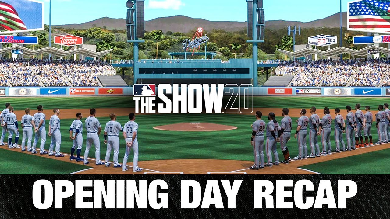 Opening Day Recap from MLB The Show 20 (Opening Day Simulation)