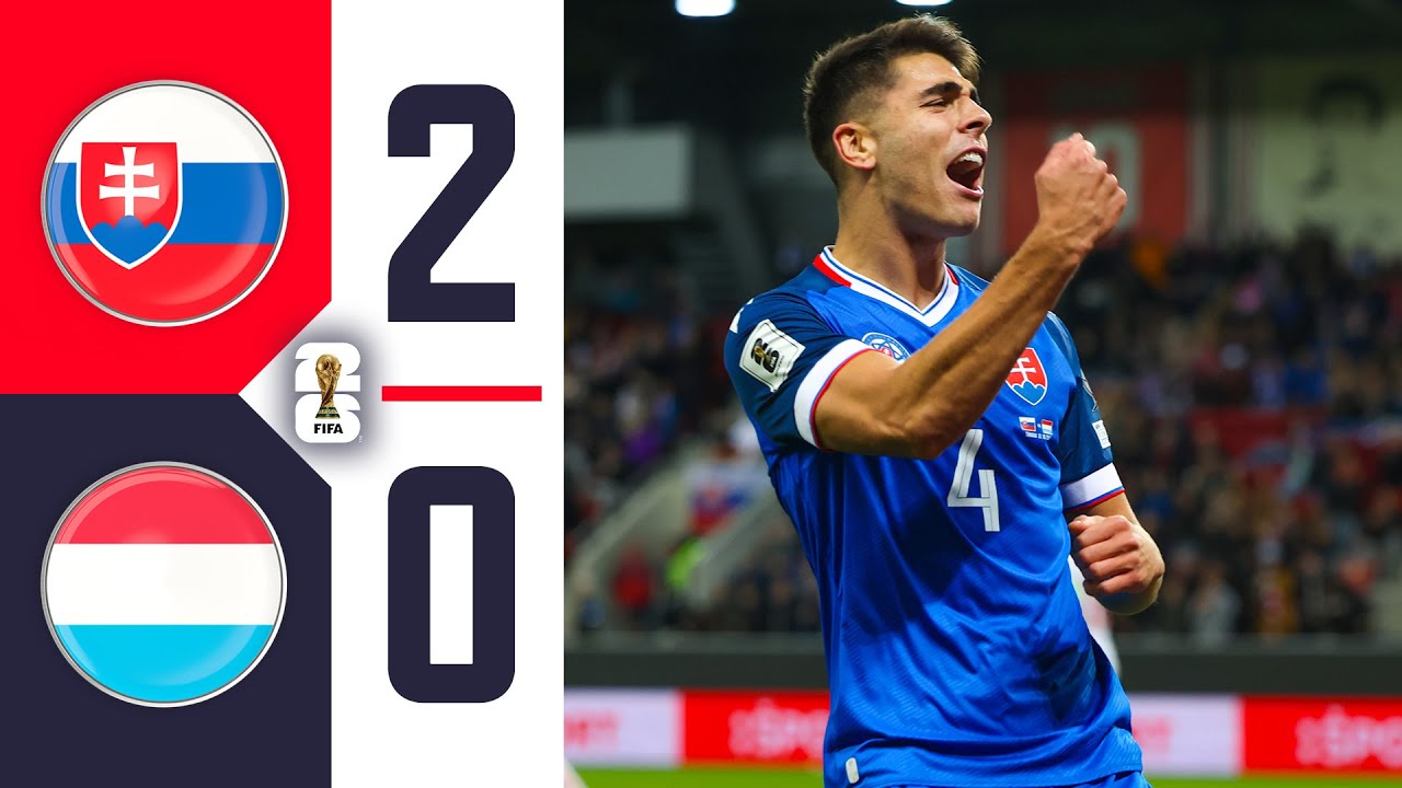 ⚽️ZOSTRIH G&Oacute;LOV I Slovensko 2:0 Luxembursko (Kvalifik&aacute;cia MS 2026 ) I Muži A