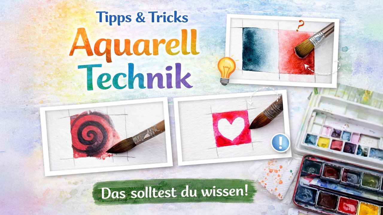 Wertvolle Tipps und Tricks für den Einstieg - Aquarell für Anfänger