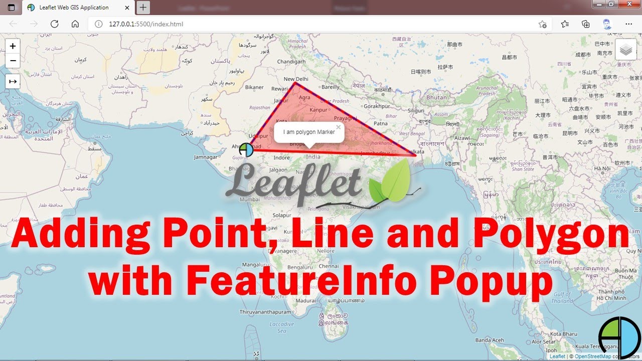 Adding Point, Line and Polygon to WebGIS application with FeatureInfo Popup