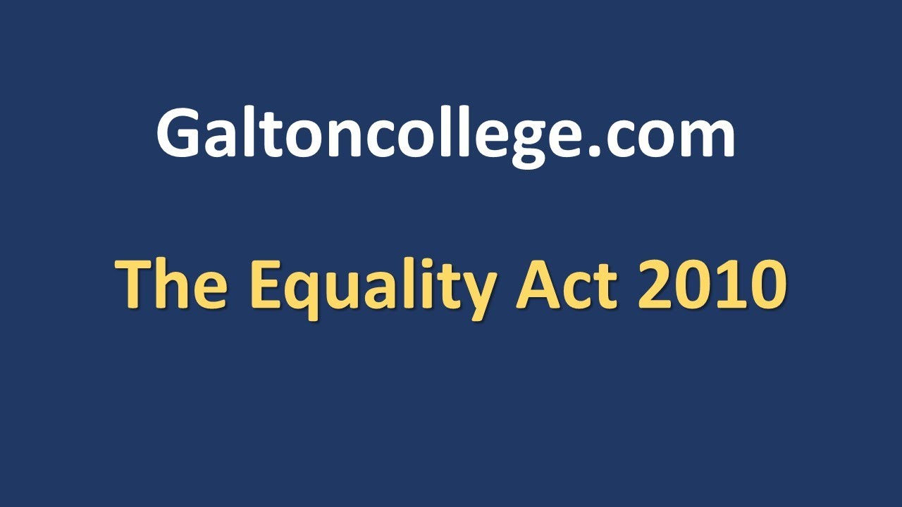 The Equality Act 2010