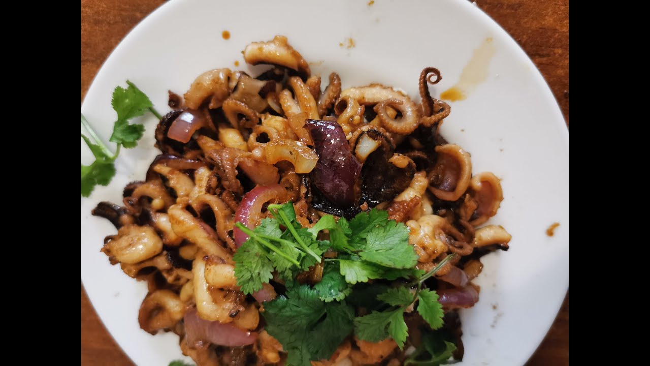 Kuchnia Chińska 中国美食: Ośmiorniczki z cebulą :))