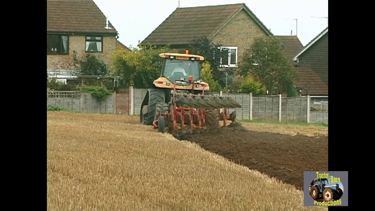 CATERPILLAR CHALLENGER 45 AND GREGOIRE-BESSON EIGHT FURROW PLOUGH