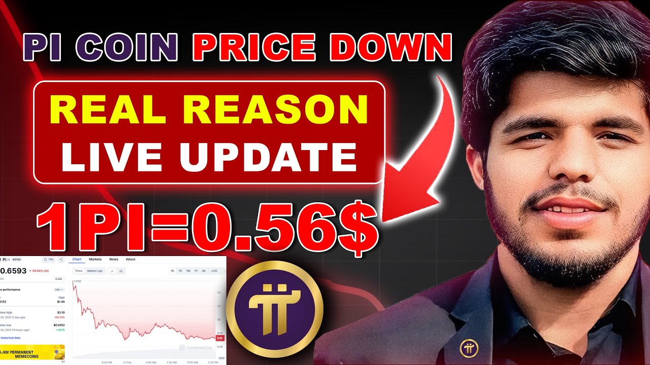 Pi Network Live Price Today | PI Coin Price Down 😱 | Real Reason + Update