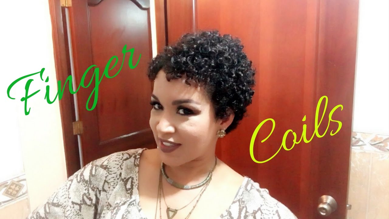 Finger Coils - Cabello Rizado Corto