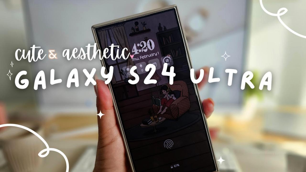 Samsung Galaxy S24 Ultra Aesthetic Unboxing & Setup ☁️ Titanium Grey 512gb
