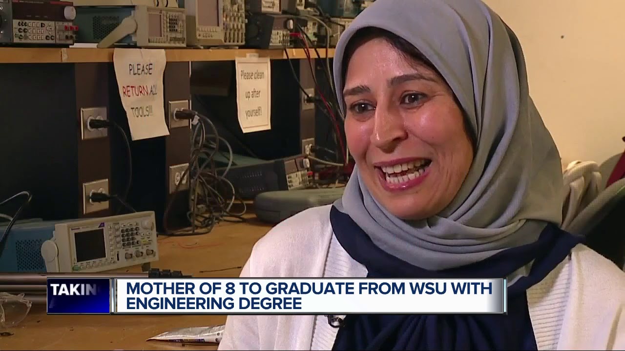 Mother of 8 to graduate from Wayne State with engineering degree