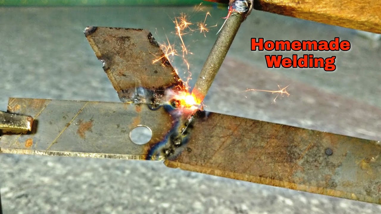 Homemade Welding: How to make welding machine at home with 12V  Battery