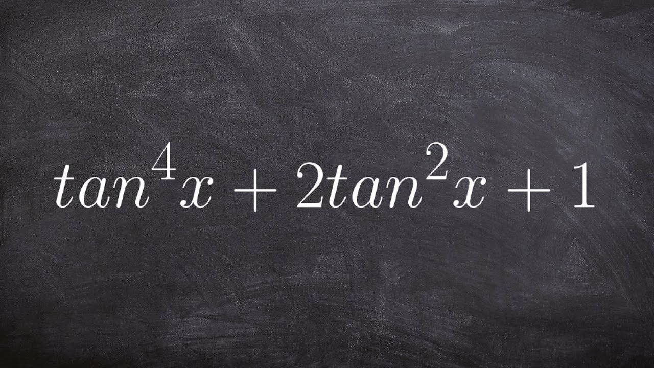 How to factor a trinomial trig identity