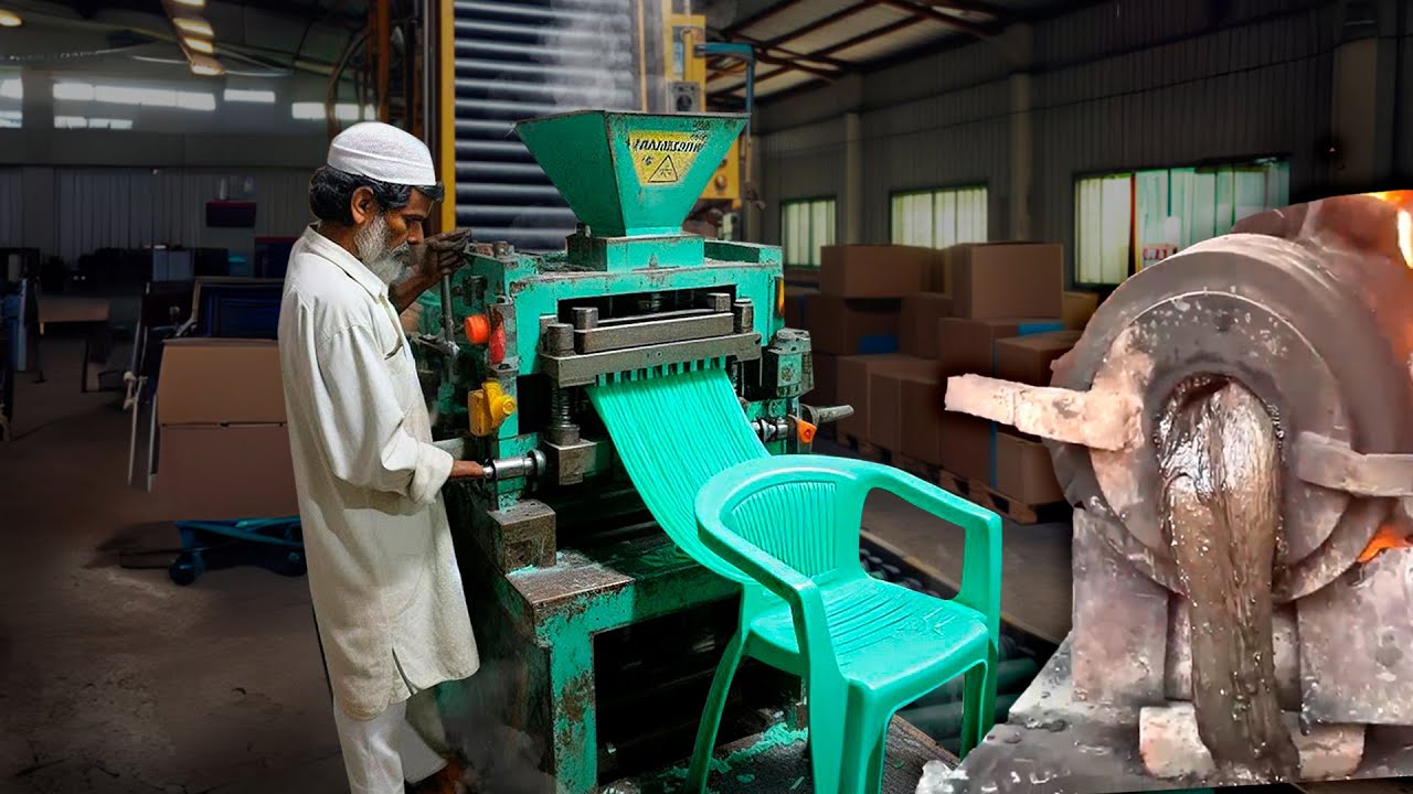 Así es como Fabrican Sillas de Plástico. (Proceso de Fabricación)