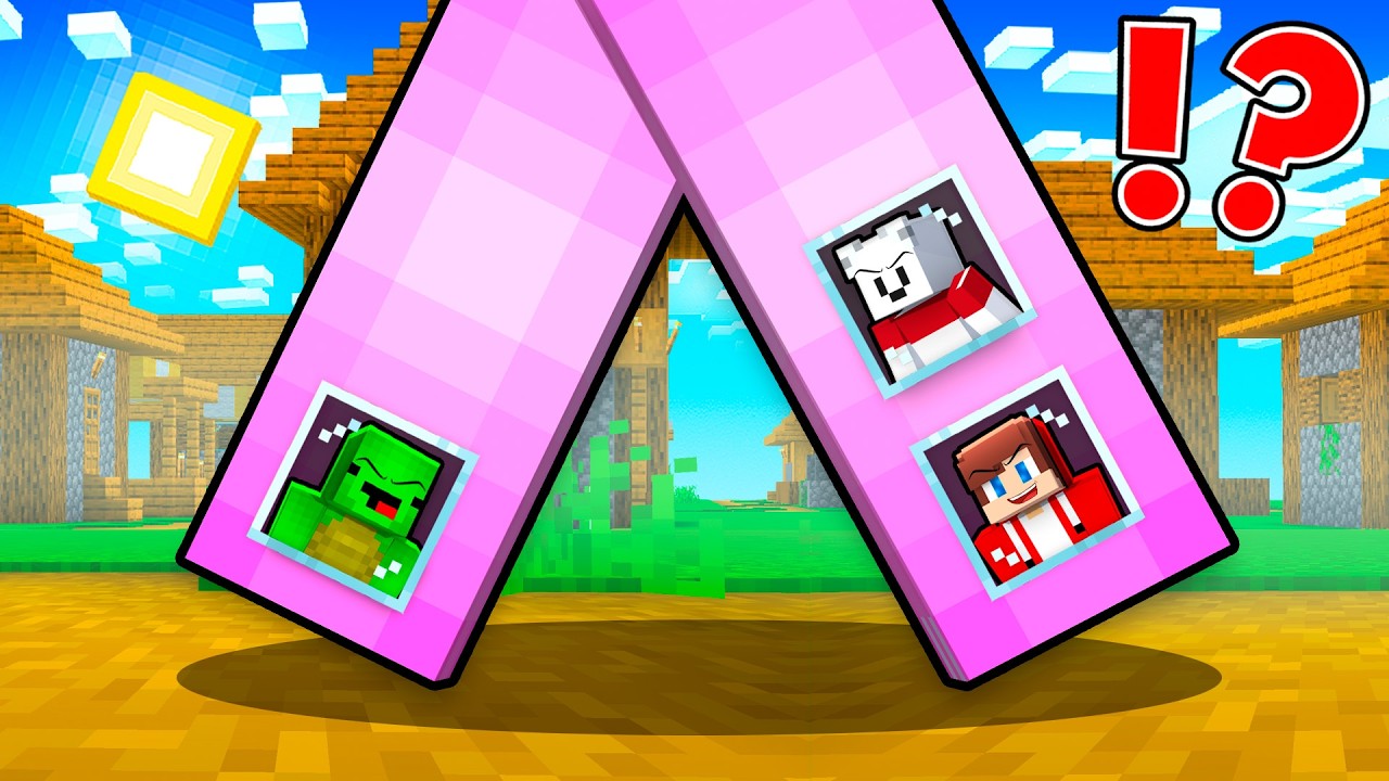 JJ and Mikey and Carrie Built a House inside Pinky's Legs in Minecraft?! Maizen