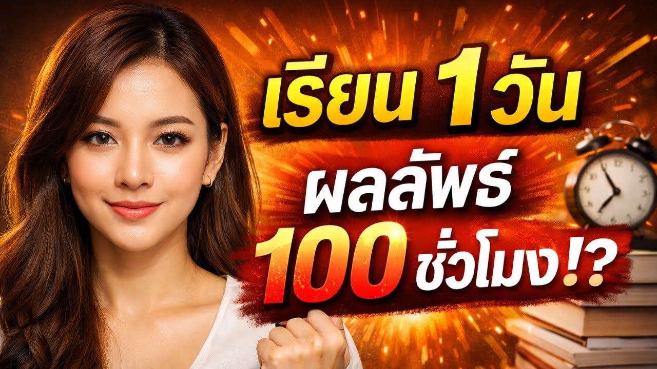 เรียน 1 วัน แต่ผลลัพธ์เท่ากับ 100 ชั่วโมงจริงไหม?
