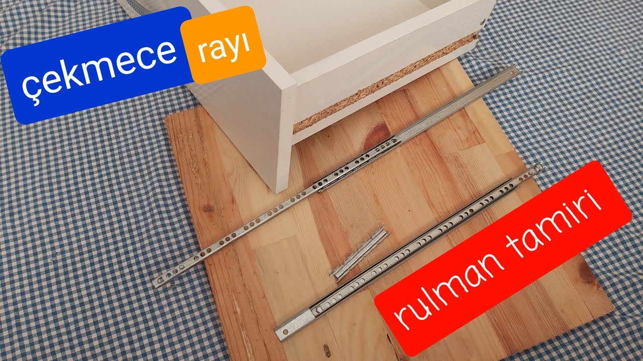 Çekmece rayı Tamiri (Kendin Yap) #drawer rail repair ( do it yourself )