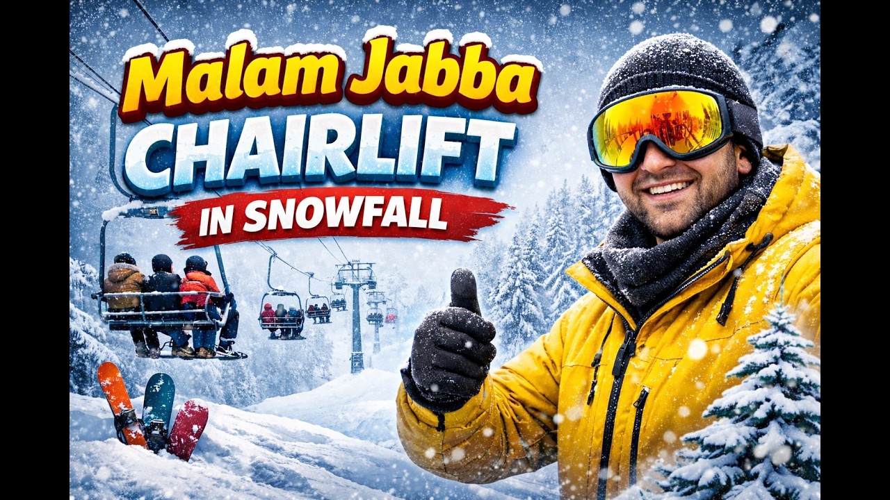Swat Malam Jabba Mein Baraf Bari 😍 Chairlift Experience
