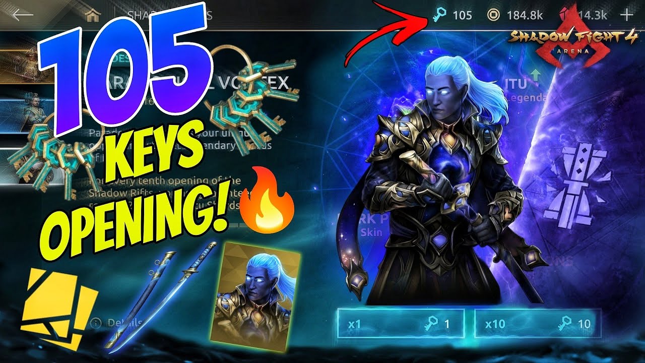 I Spent 105 Rift Keys on Itu... AND THIS HAPPENED! 😳🔥 | Shadow Fight 4: Arena #shadowfight4 