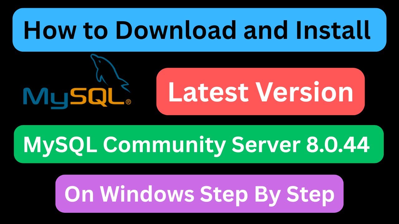 How to download and install latest version of MySQL Community Server 8.0.44