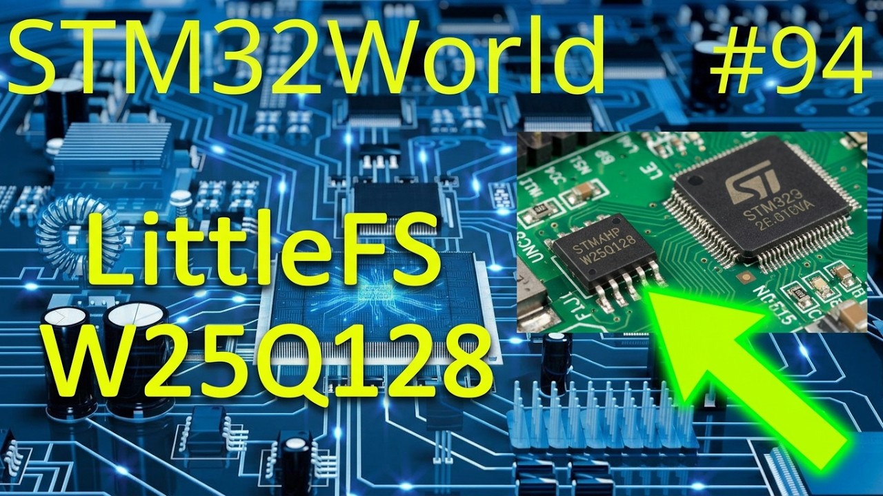 LittleFS on Flash (w25q128) | STM32 Tutorial #94