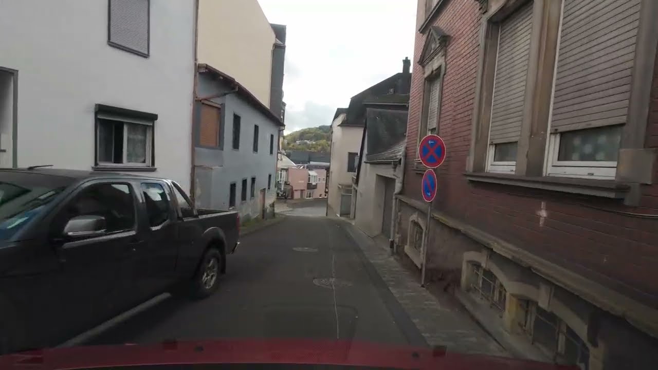 Sunny Drive in Idar-Oberstein City, Germany