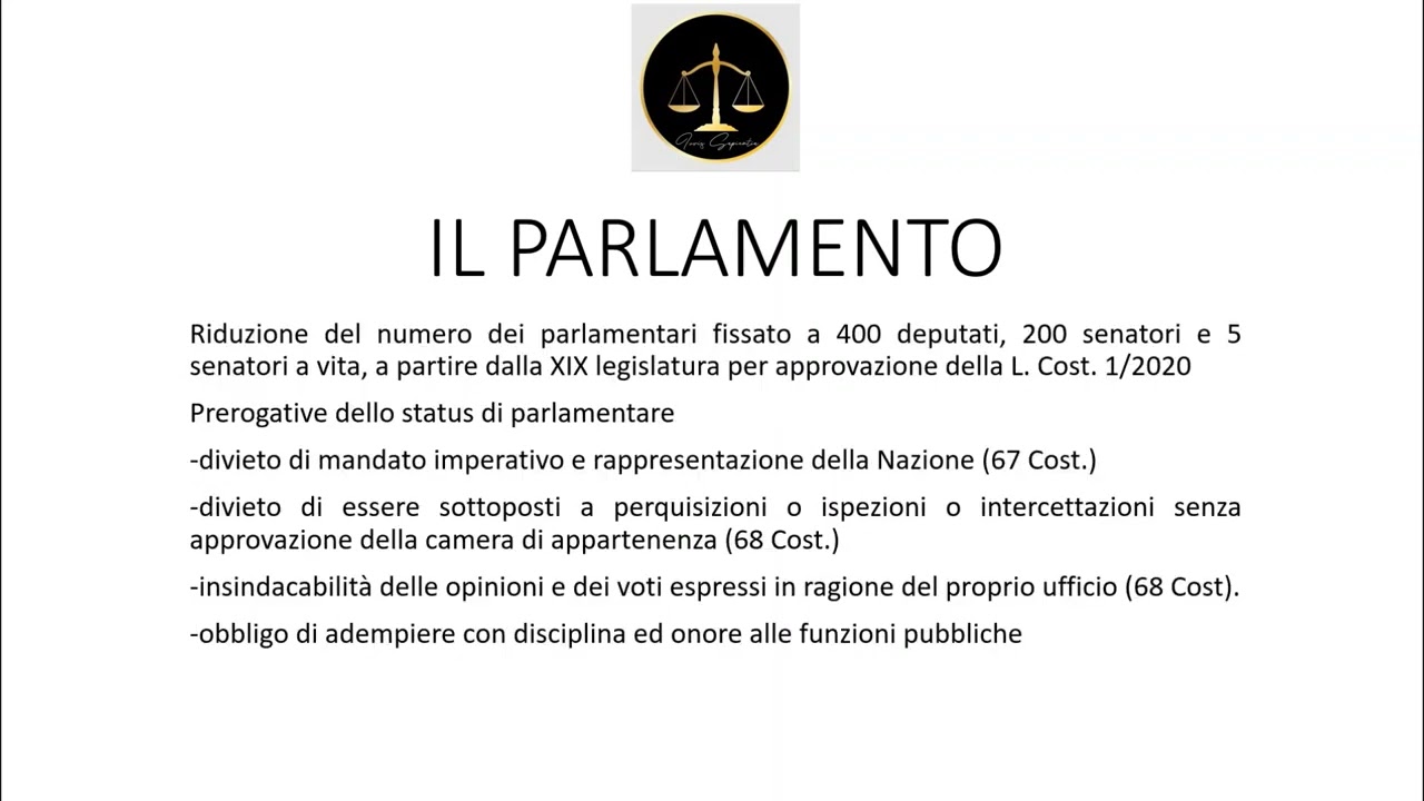 Costituzionale 4 - Parlamento, Governo, Presidente della Repubblica.