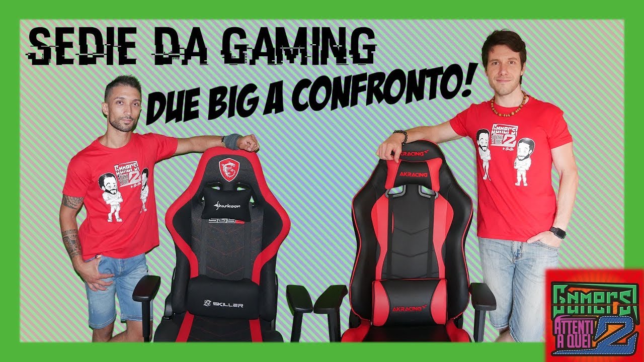 Sedie Da Gaming... AkRacing & Sharkoon - Due Big A Confronto!