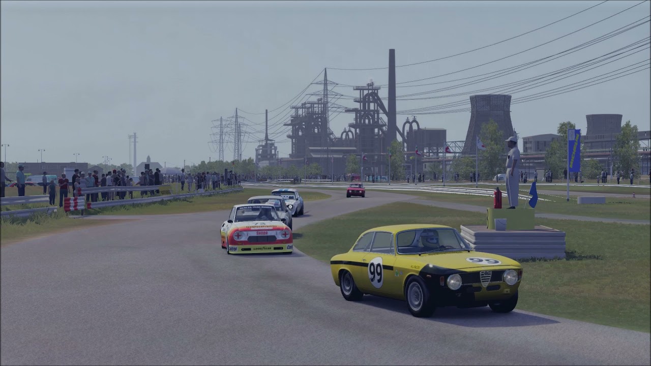 WIP Motodrom Gelsenkirchen (Almaring) 1981 for Assetto Corsa: First test of AI in a race