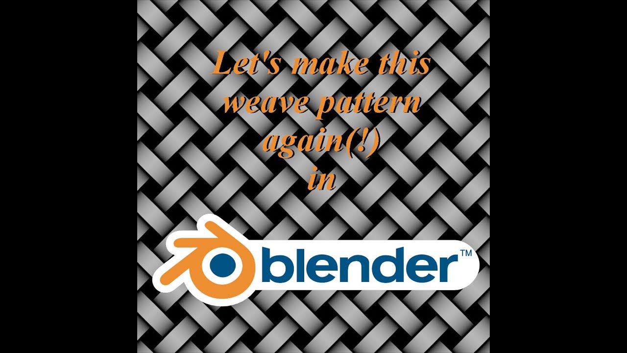 Let's make that weave pattern..again!!