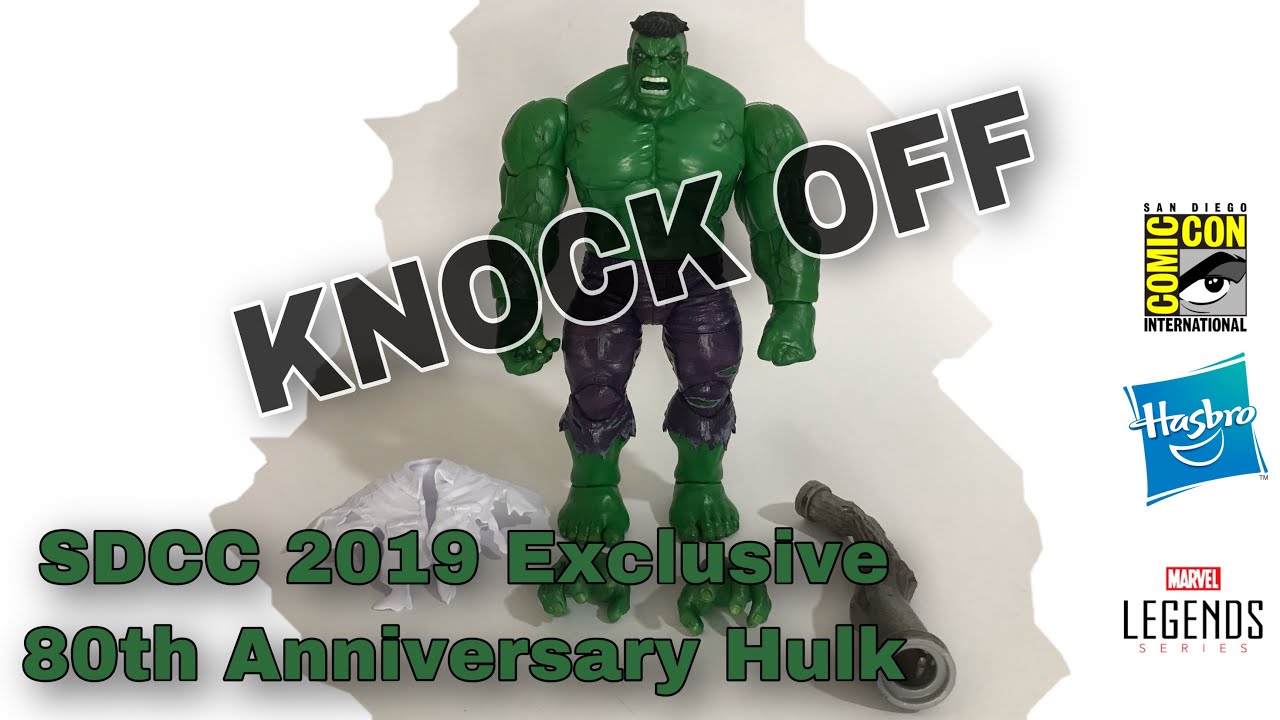 Action figure review - Knock off Hasbro Marvel Legends SDCC 2019 Exclusive 80th Anniversary Hulk
