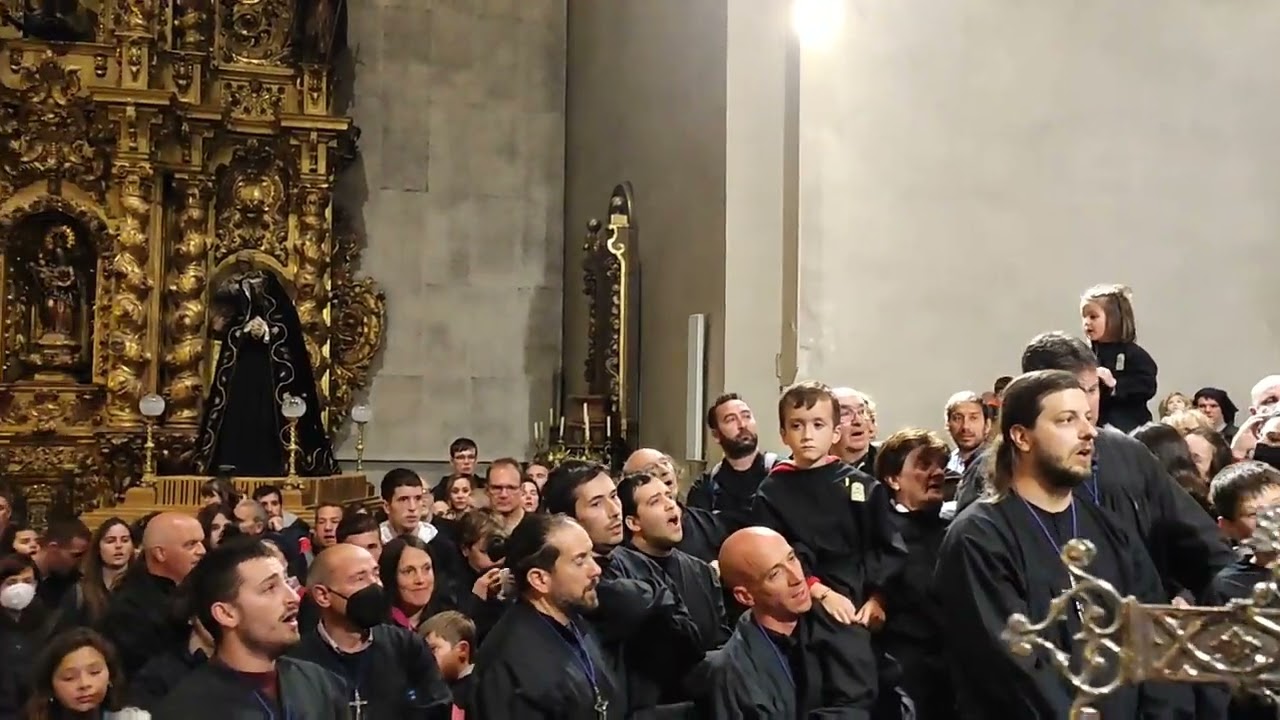 Entrada de la Virgen de Ujué en Santa María de Tafalla y despedida de los Romeros. 1.5.2022