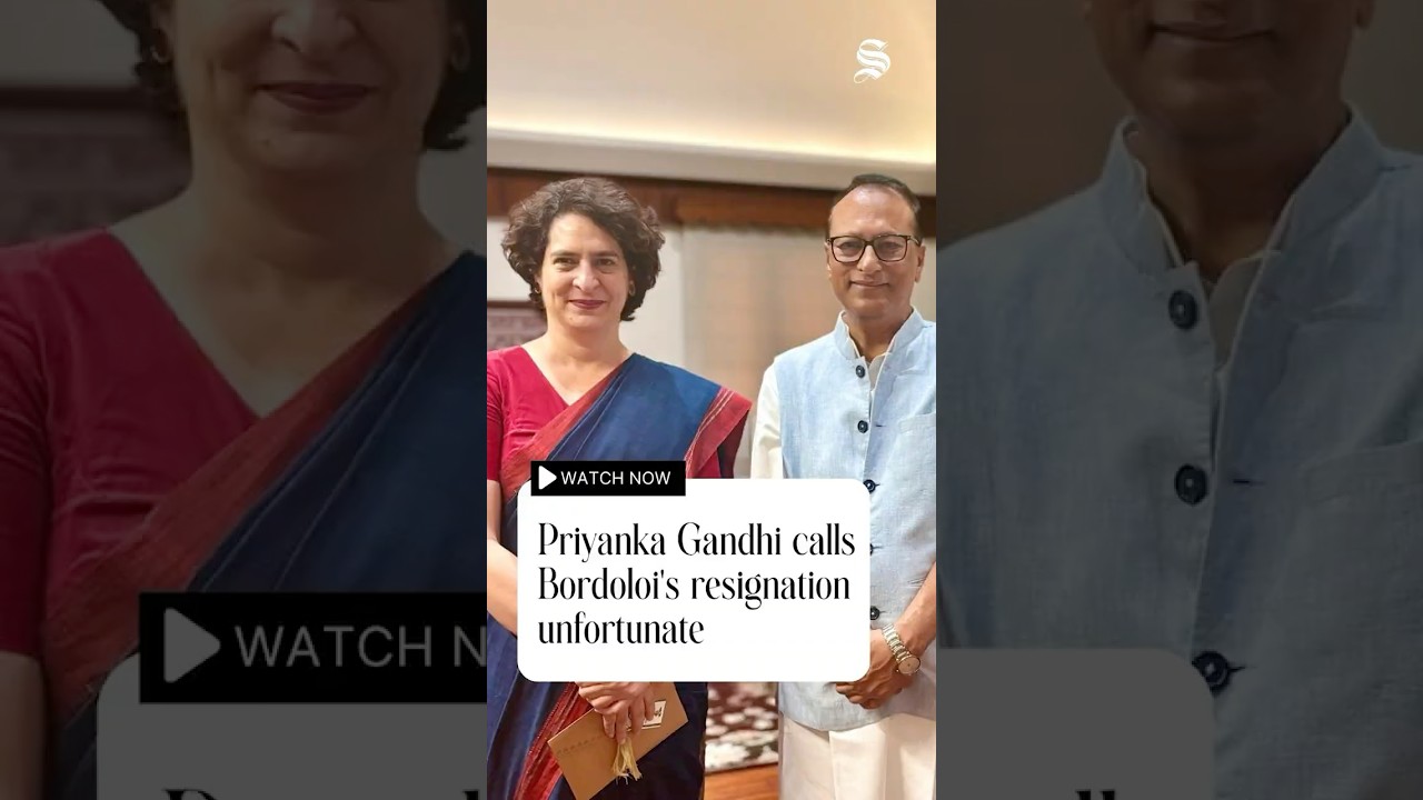 'Very unfortunate, he was upset over ticket allocation' Priyanka Gandhi on Bordoloi resignation