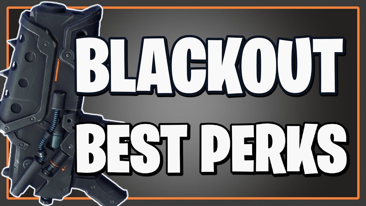 The BEST PERKS for the Blackout Assault Rifle in Fortnite Save the World!