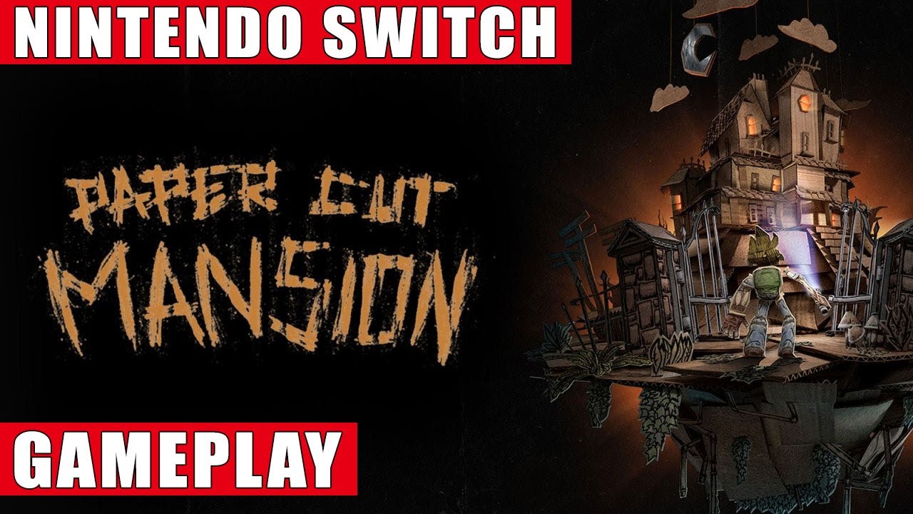 Paper Cut Mansion Nintendo Switch Gameplay