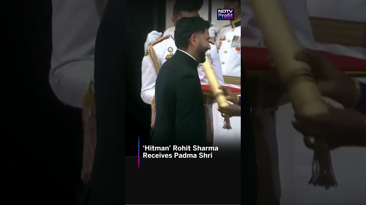 Former Indian Cricket Team Captain Rohit Sharma Accepts Padma Shri #shorts