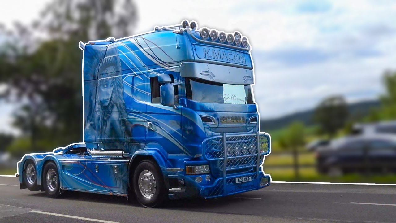 Trucks Leaving Knockhill Supertruck Scotland 2023