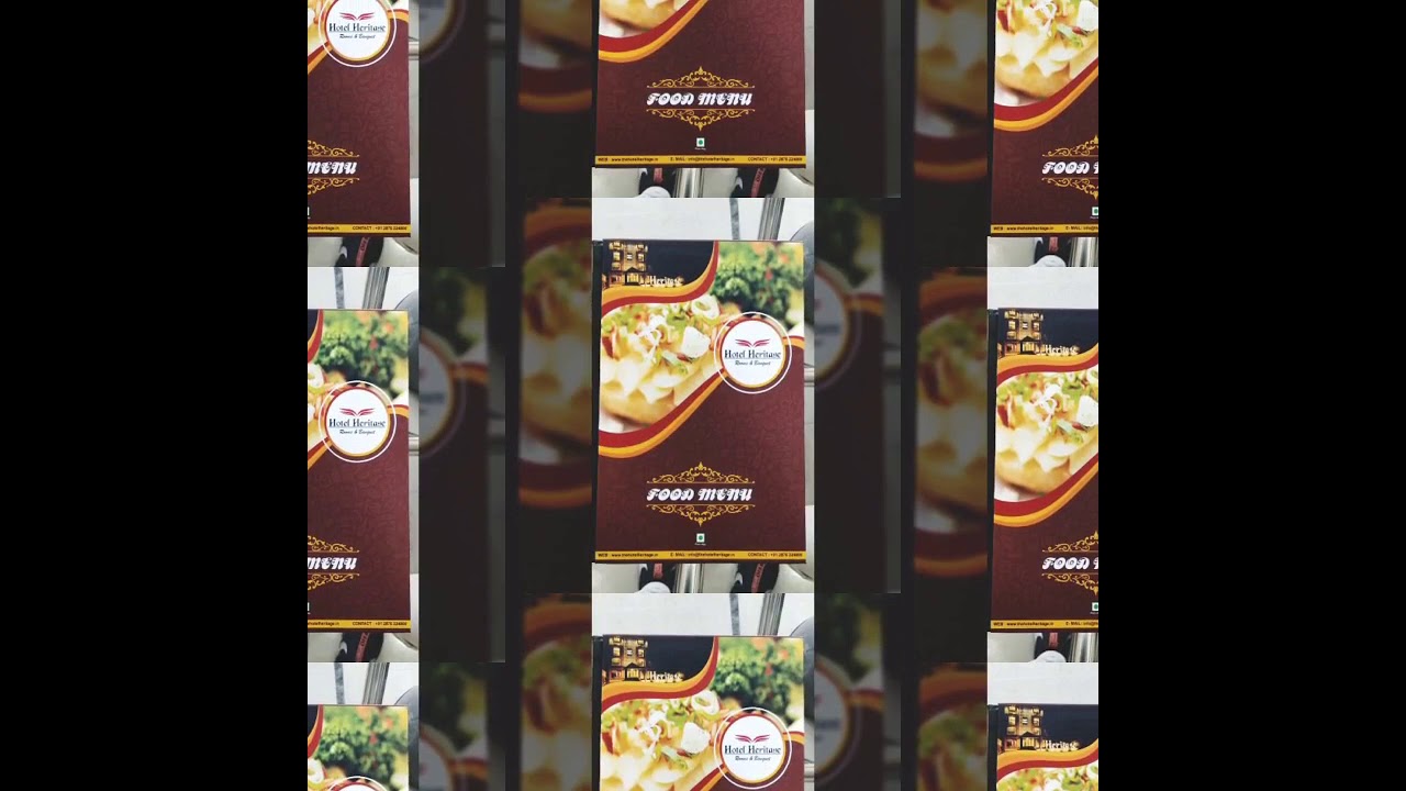 all type of menu printing service