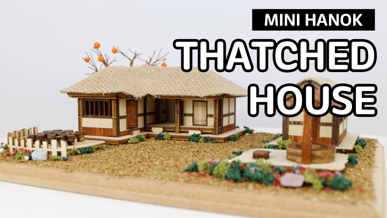 [MakeAlong] Mini Hanok: Chogajip (Thatched House) | 미니 한옥: 초가집 만들기