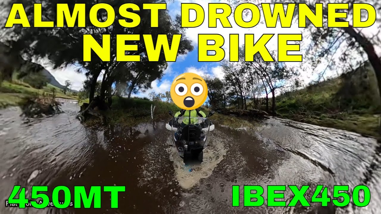 I NEARLY DROWNED MY NEW CF MOTO 450MT
