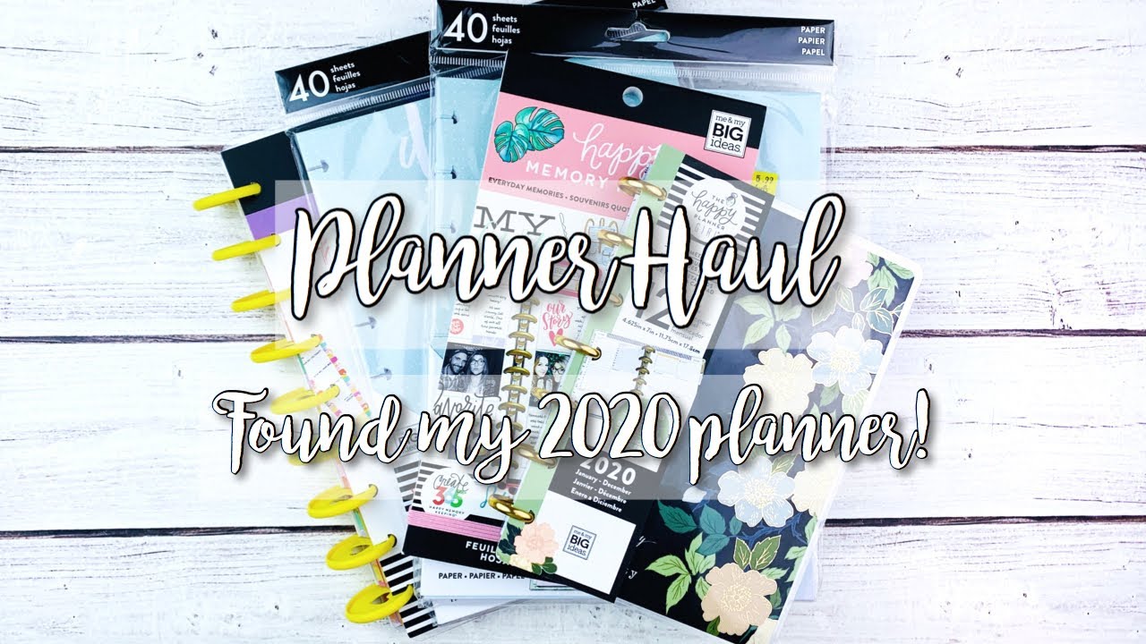 Happy Planner Haul from Michael&rsquo;s! I Found My 2020 Planner!
