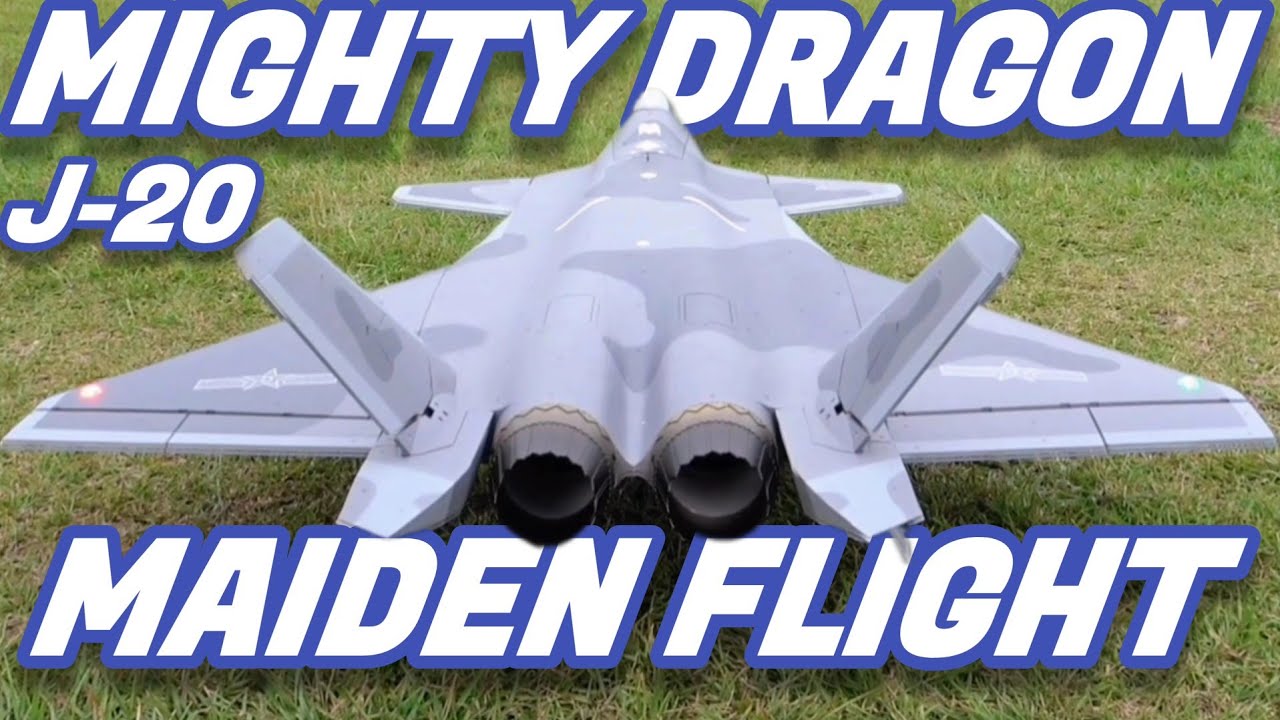 J-20 Mighty Dragon (Chun-Li) #aviation #edfjet #rcplane @bananahobby #maidenflight 