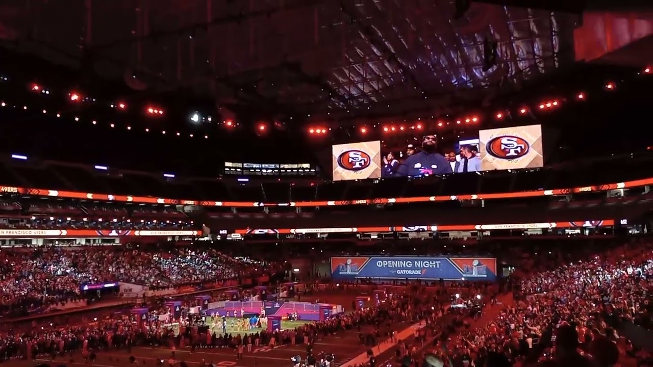 San Francisco 49ers LIVE Super Bowl Vegas Opening Night intro