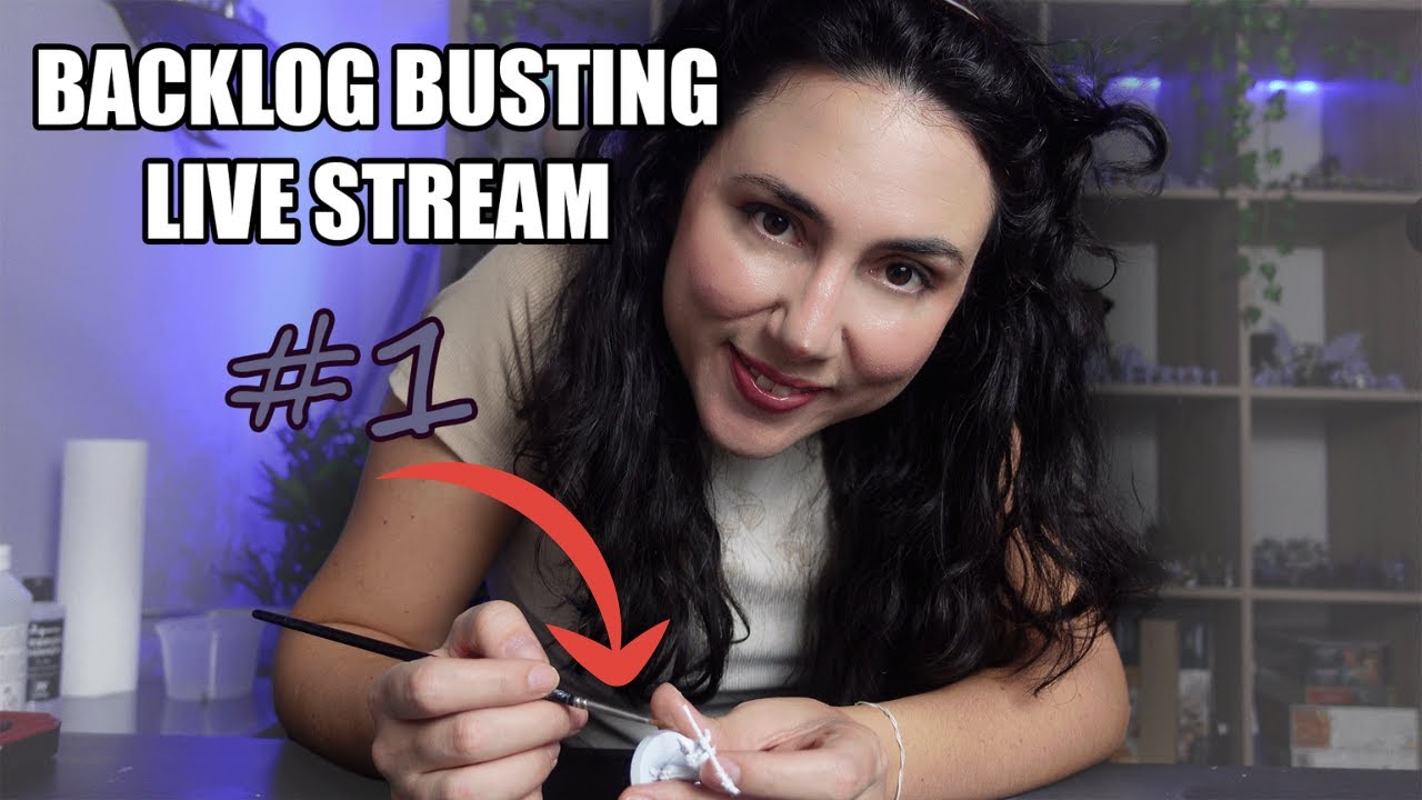 Backlog Busting Live Stream #1 - relax and paint with me