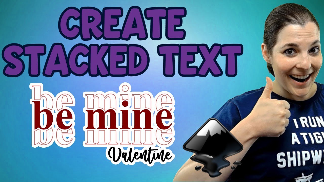 Create a stacked text effect in Inkscape - Inkscape SVG Tutorials - Create and Sell SVGs on Etsy
