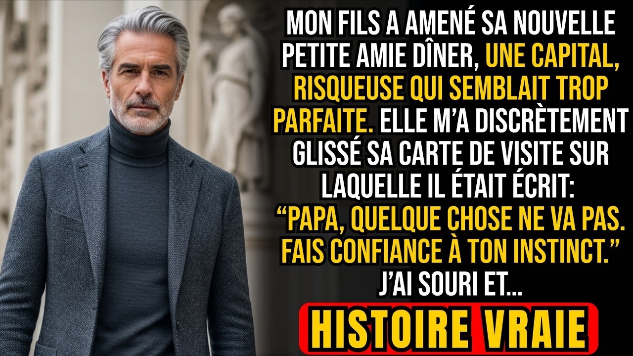 Au dîner du dimanche, mon fils m’a glissé une carte: 