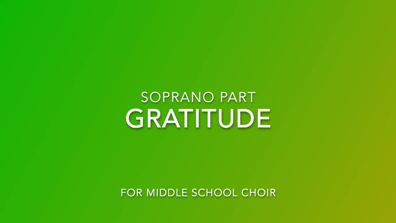 Gratitude | Soprano