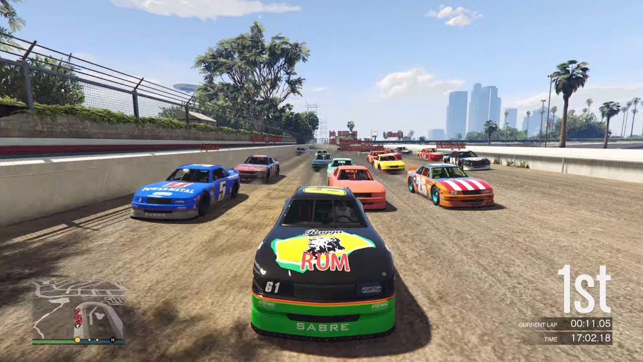 GTA 5 NASCAR: KNCS S3 R7 (Full Race) | Eldora