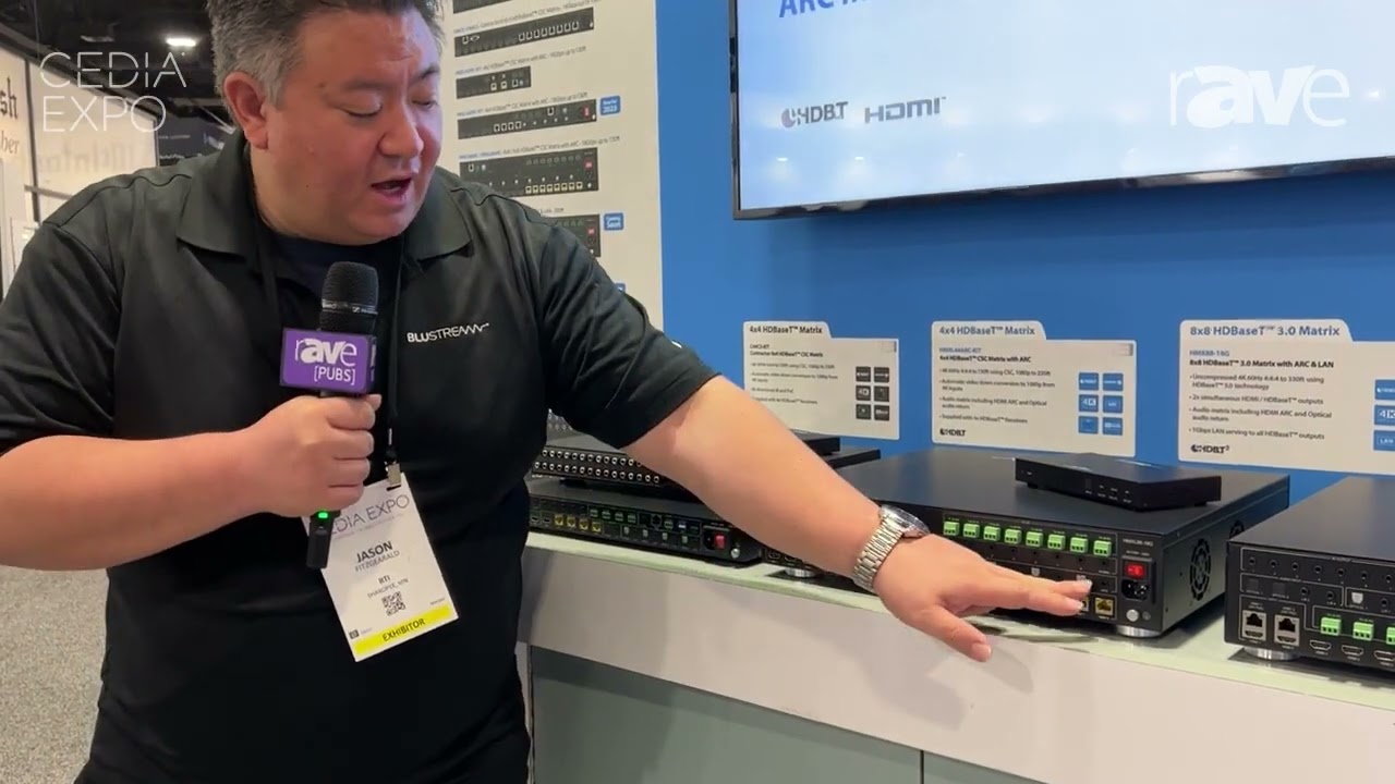 CEDIA Expo 2023: Blustream Features HMX88-18G HDBaseT Matrix Switcher