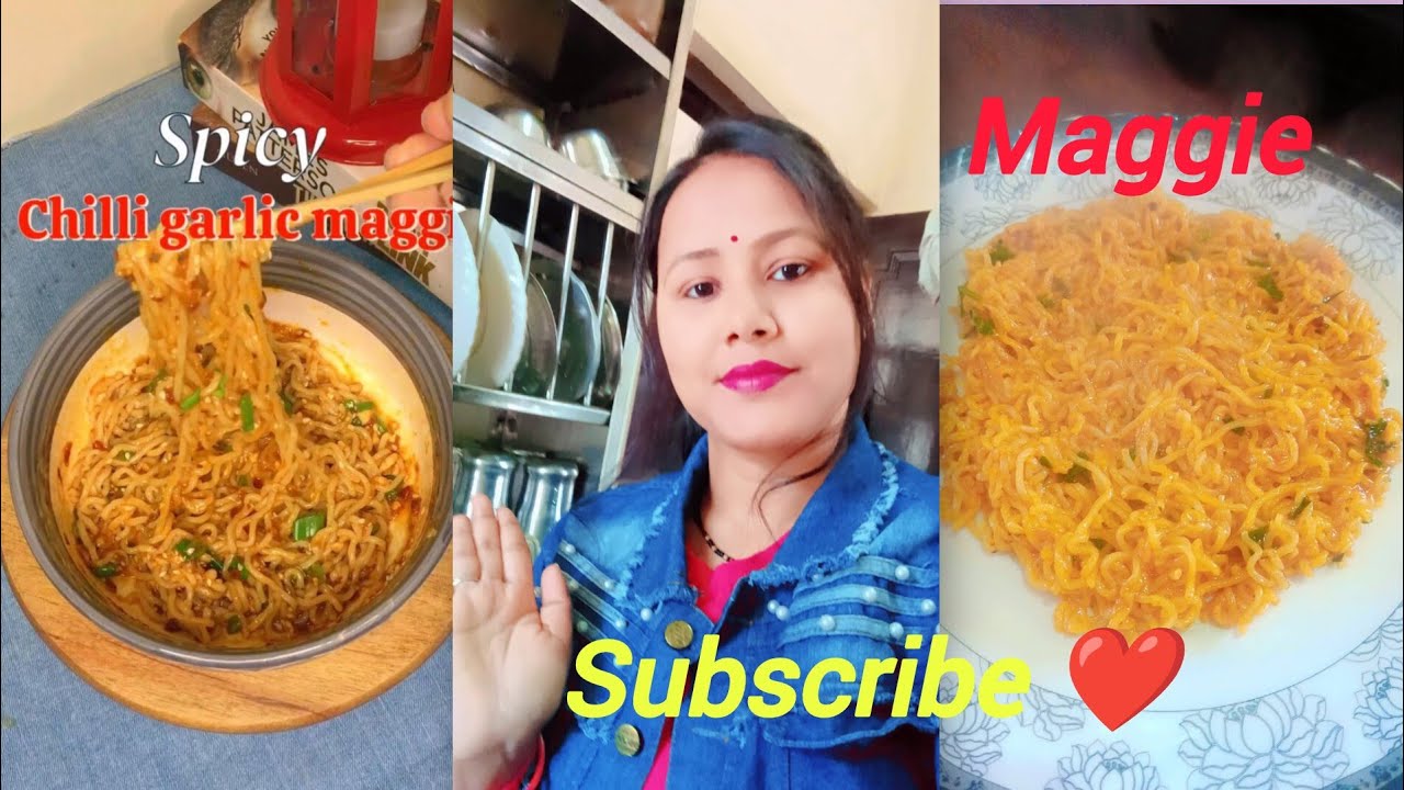Spicy garlic maggie 😋 bilkul simple and tasty Maggie kesi lagi recipe everyone join kijiye 😋