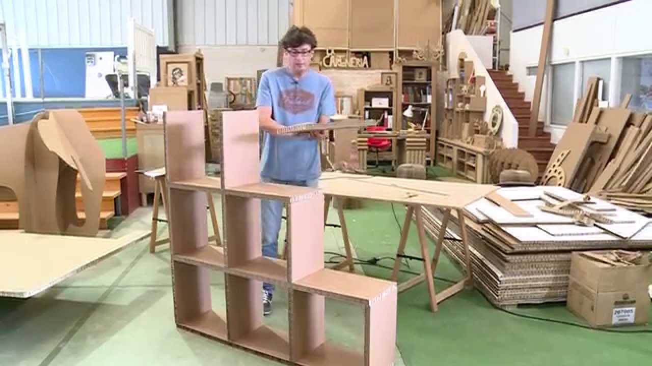 Elaboración de una estantería de cartón