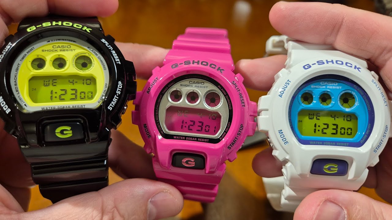 Casio G-Shock DW-6900RCS CRAZY COLORS - unboxing, recenzja, porównanie i przymiarka [PL]